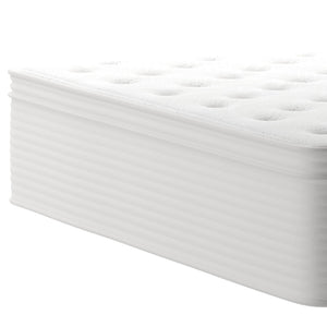 English Elm Vista Hospitality Grade 14-Inch Hybrid Mattress – Premium Memory Foam & Pocket Springs for Comfort White King CL-LUXET232-14-K-GG