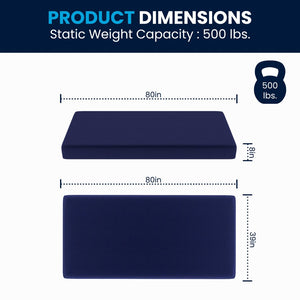 English Elm Irvine Liquid-Resistant Memory Foam Mattress with Removable Zipper Cover for Ultimate Comfort & Care Blue Twin XL CL-MF-LR-TWINXL-GG