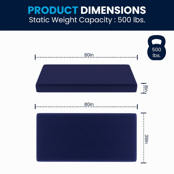 English Elm Irvine Liquid-Resistant Memory Foam Mattress with Removable Zipper Cover for Ultimate Comfort & Care Blue Twin XL CL-MF-LR-TWINXL-GG