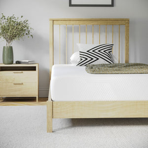 English Elm Jasmine Charcoal & Green Tea Cooling Gel Memory Foam Mattress - Pressure Relief & Odor Control Solution White Twin CL-MF101-8-T-GG