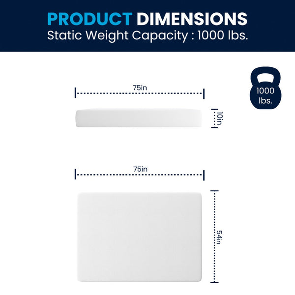 English Elm Cloud Green Tea Cooling Gel Memory Foam Mattress with 3-Layer Design for Ultimate Sleep Comfort White Full CL-MFB3L-10-F-GG