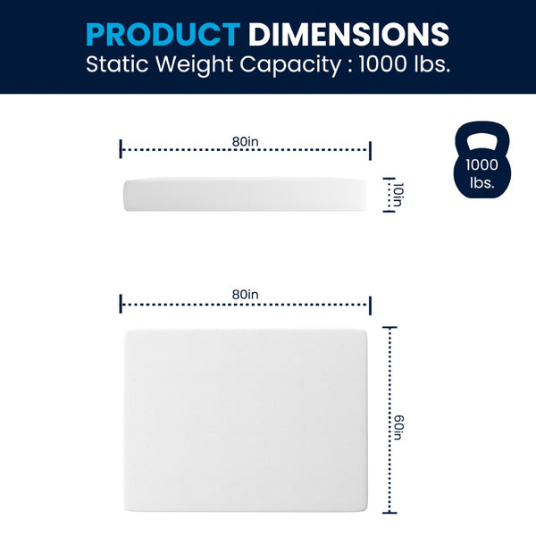 English Elm Cloud Green Tea Cooling Gel Memory Foam Mattress with 3-Layer Design for Ultimate Sleep Comfort White Queen CL-MFB3L-10-Q-GG