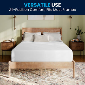 English Elm Cloud Green Tea Cooling Gel Memory Foam Mattress - 10" Compressed Design for Ultimate Comfort & Support White Full CL-MFB4L-10-F-GG