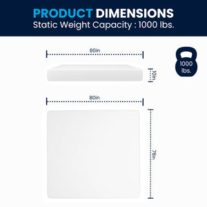 English Elm Cloud Green Tea Cooling Gel Memory Foam Mattress - 10" Compressed Design for Ultimate Comfort & Support White King CL-MFB4L-10-K-GG