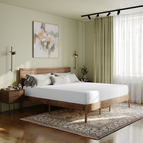 English Elm Cloud Green Tea Cooling Gel Memory Foam Mattress - 10" Compressed Design for Ultimate Comfort & Support White King CL-MFB4L-10-K-GG