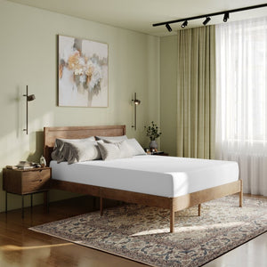 English Elm Cloud Green Tea Cooling Gel Memory Foam Mattress - 10" Compressed Design for Ultimate Comfort & Support White Queen CL-MFB4L-10-Q-GG