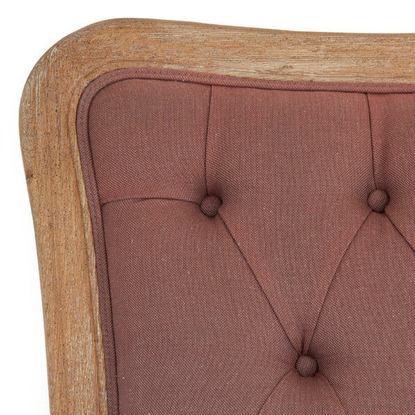Zentique Maison tufted headboard for king beds — linen upholstery, oak frame, deep button tufting, luxe focal point CL042 King E272 A008-2