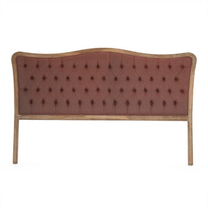 Zentique Maison tufted headboard for king beds — linen upholstery, oak frame, deep button tufting, luxe focal point CL042 King E272 A008-2