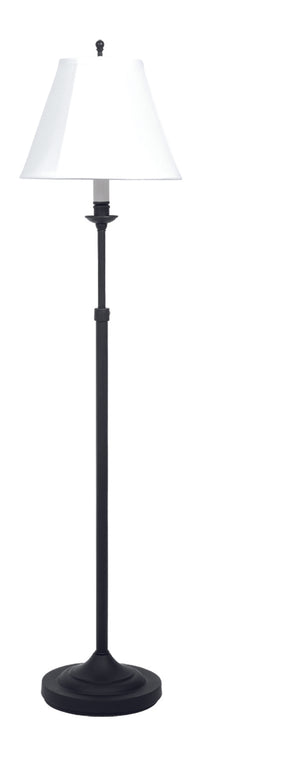 House Of Troy Club Adjustable Floor Lamps With Stylish Design For Versatile Lighting In Any Room Decor Black Metal Cl201-blk