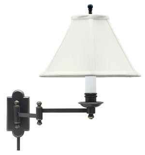 House Of Troy Club Elegant Wall Swing Lamp With Cover Plate For Standard Junction Box - Perfect For Any Space Oil Rubbed Bronze Metal Cl225-ob