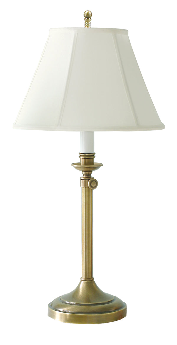 House Of Troy Club Adjustable Table Lamps - Elegant Design With Height Flexibility For Stylish Home Lighting Solutions Antique Brass Metal Cl250-ab
