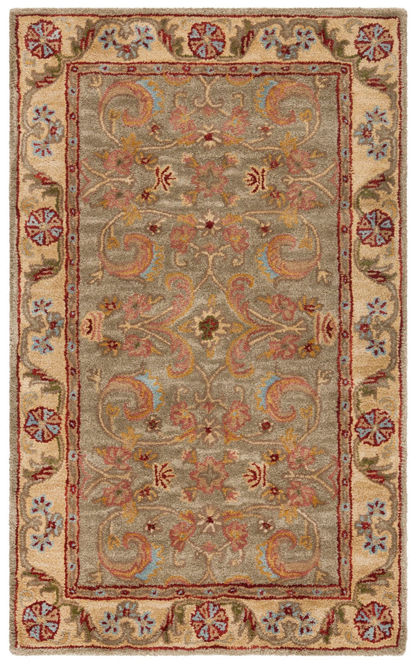 Safavieh Cl324 Hand Tufted  Rug Light Green / Gold CL324A-3