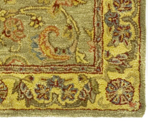 Safavieh Cl324 Hand Tufted  Rug Light Green / Gold CL324A-3