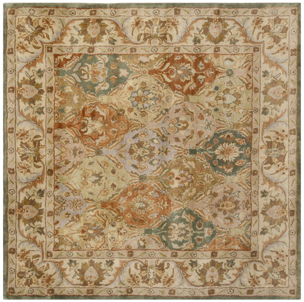 Cl388 Hand Tufted Wool Rug - Luxurious 6' Area Rug from India for Elegant Home Decor & Comfort