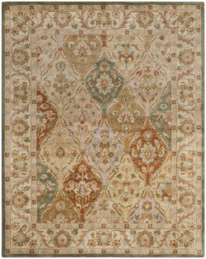 Cl388 Hand Tufted Wool Rug - Luxurious 6' Area Rug from India for Elegant Home Decor & Comfort
