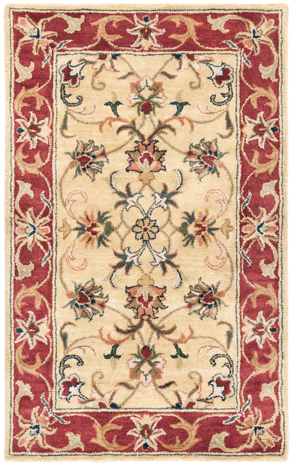 Safavieh Cl398 Hand Tufted  Rug Gold / Red CL398A-3