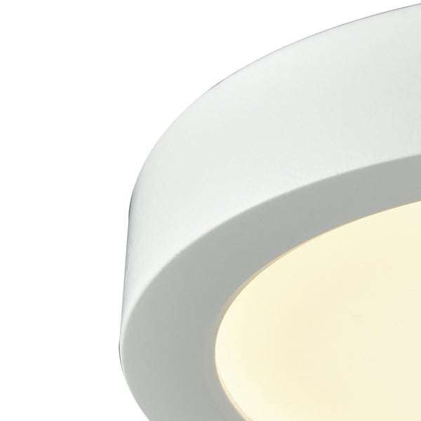 Thomas Lighting Titan Low Profile Flush Mount LED Ceiling Light Oil Rubbed Finish for Hallways White 6 inches Round CL781034