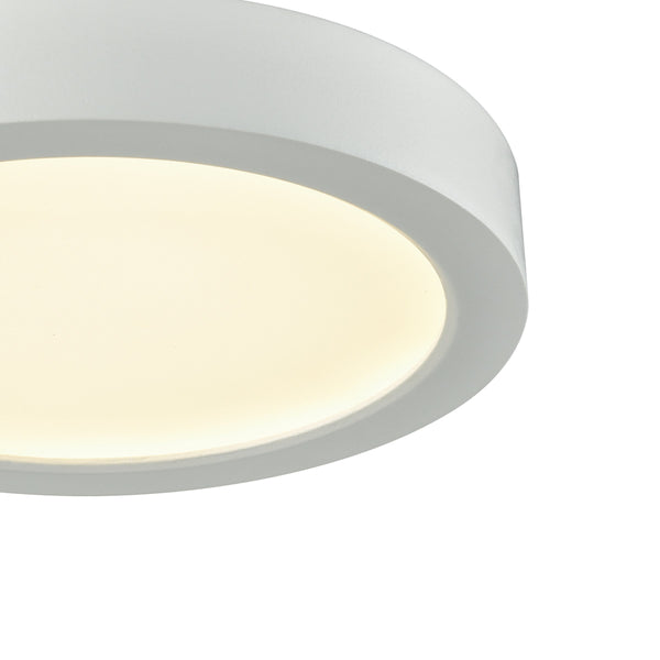 Thomas Lighting Titan Low Profile Flush Mount LED Ceiling Light Oil Rubbed Finish for Hallways White 6 inches Round CL781034