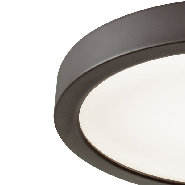 Thomas Lighting Titan Low Profile Flush Mount LED Ceiling Light Oil Rubbed Finish for Hallways Bronze 8 inches Round CL781131
