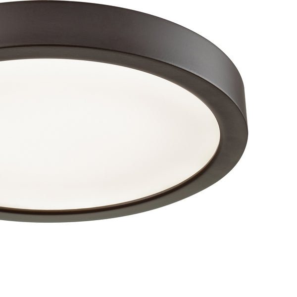 Thomas Lighting Titan Low Profile Flush Mount LED Ceiling Light Oil Rubbed Finish for Hallways Bronze 8 inches Round CL781131