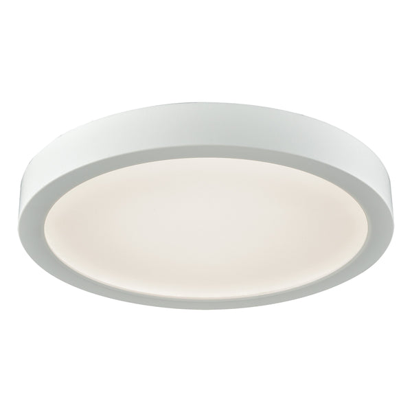 Thomas Lighting Titan Low Profile Flush Mount LED Ceiling Light Oil Rubbed Finish for Hallways White 8 inches Round CL781134
