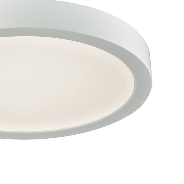 Thomas Lighting Titan Low Profile Flush Mount LED Ceiling Light Oil Rubbed Finish for Hallways White 8 inches Round CL781134
