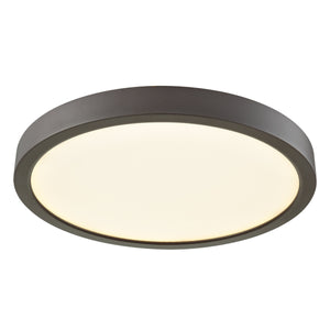 Thomas Lighting Titan Low Profile Flush Mount LED Ceiling Light Oil Rubbed Finish for Hallways Bronze 10 inches Round CL781231