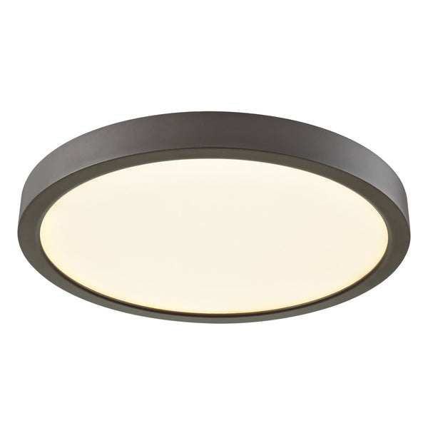 Thomas Lighting Titan Low Profile Flush Mount LED Ceiling Light Oil Rubbed Finish for Hallways Bronze 10 inches Round CL781231