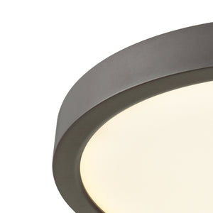 Thomas Lighting Titan Low Profile Flush Mount LED Ceiling Light Oil Rubbed Finish for Hallways Bronze 10 inches Round CL781231