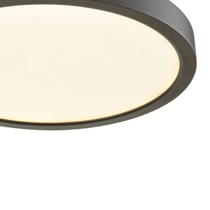 Thomas Lighting Titan Low Profile Flush Mount LED Ceiling Light Oil Rubbed Finish for Hallways Bronze 10 inches Round CL781231