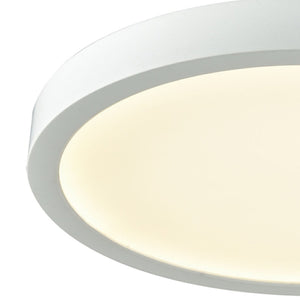 Thomas Lighting Titan Low Profile Flush Mount LED Ceiling Light Oil Rubbed Finish for Hallways White 10 inches Round CL781234