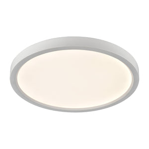 Thomas Lighting Titan Low Profile Flush Mount LED Ceiling Light Oil Rubbed Finish for Hallways White 13 inches Round CL781334