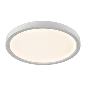 Thomas Lighting Titan Low Profile Flush Mount LED Ceiling Light Oil Rubbed Finish for Hallways White 15 inches Round CL781434