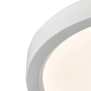 Thomas Lighting Titan Low Profile Flush Mount LED Ceiling Light Oil Rubbed Finish for Hallways White 15 inches Round CL781434