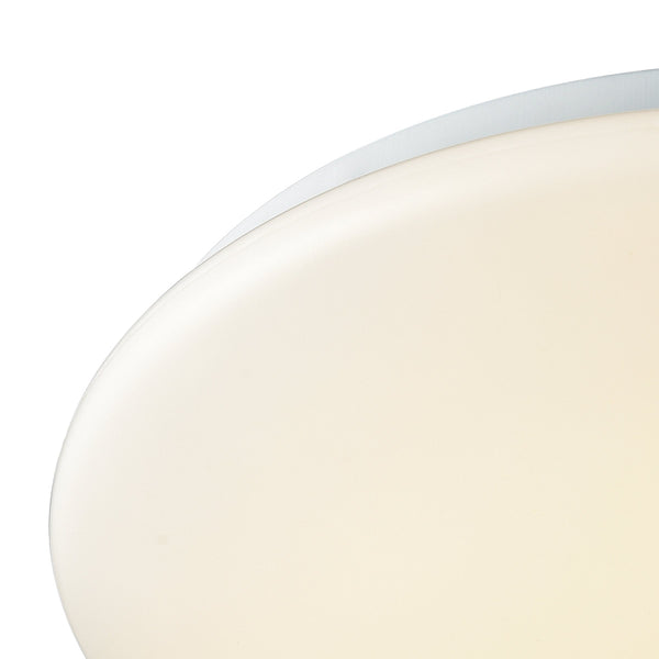 Thomas Lighting Kalona Integrated LED Flush Mount Slim Round Dome for Bedroom and Hallway Ceilings 15 inches CL783024