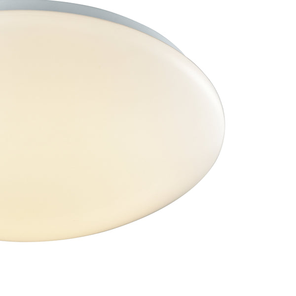 Thomas Lighting Kalona Integrated LED Flush Mount Slim Round Dome for Bedroom and Hallway Ceilings 15 inches CL783024