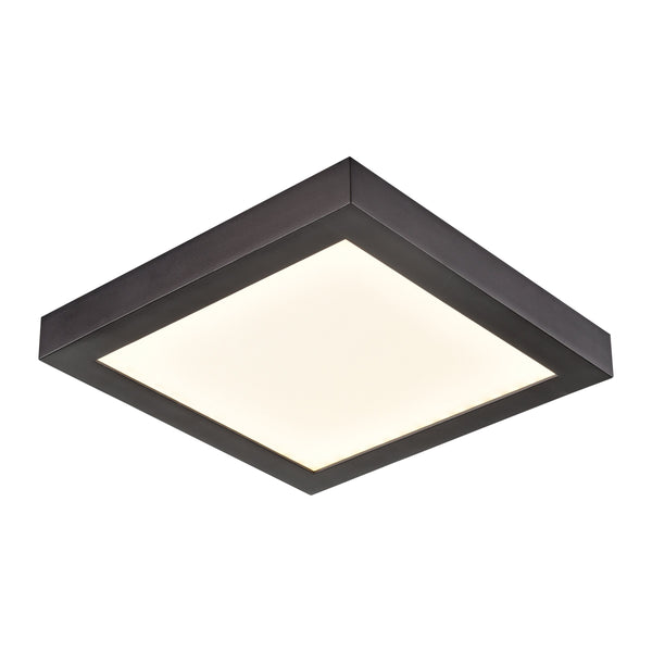 Thomas Lighting Titan Low Profile Flush Mount LED Ceiling Light Oil Rubbed Finish for Hallways Bronze 6 inches Square CL791331