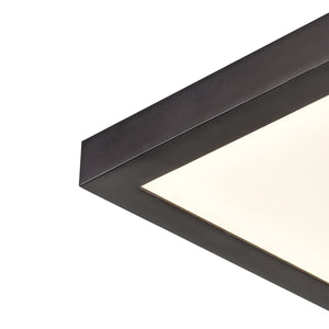 Thomas Lighting Titan Low Profile Flush Mount LED Ceiling Light Oil Rubbed Finish for Hallways Bronze 6 inches Square CL791331