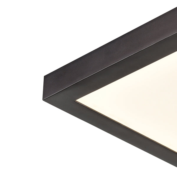 Thomas Lighting Titan Low Profile Flush Mount LED Ceiling Light Oil Rubbed Finish for Hallways Bronze 6 inches Square CL791331