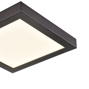 Thomas Lighting Titan Low Profile Flush Mount LED Ceiling Light Oil Rubbed Finish for Hallways Bronze 6 inches Square CL791331