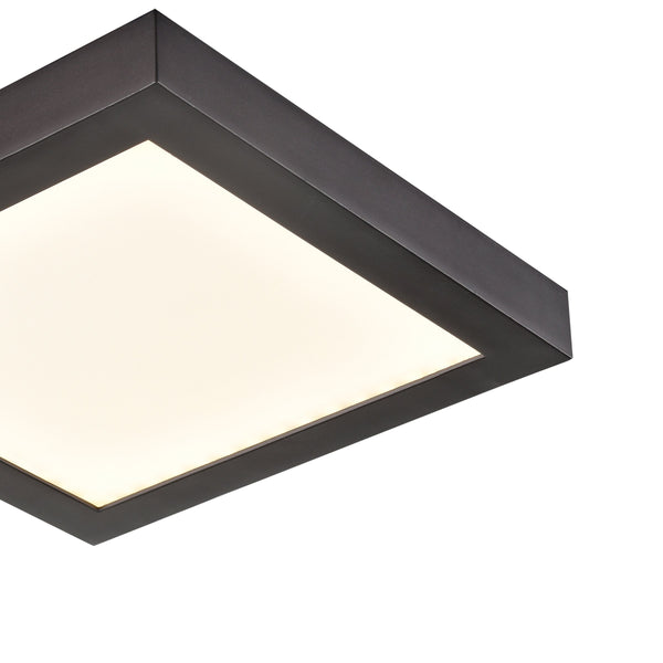 Thomas Lighting Titan Low Profile Flush Mount LED Ceiling Light Oil Rubbed Finish for Hallways Bronze 6 inches Square CL791331