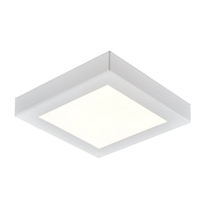 Thomas Lighting Titan Low Profile Flush Mount LED Ceiling Light Oil Rubbed Finish for Hallways White 6 inches Square CL791334