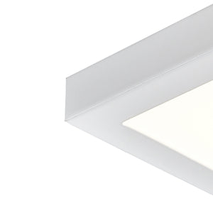 Thomas Lighting Titan Low Profile Flush Mount LED Ceiling Light Oil Rubbed Finish for Hallways White 6 inches Square CL791334