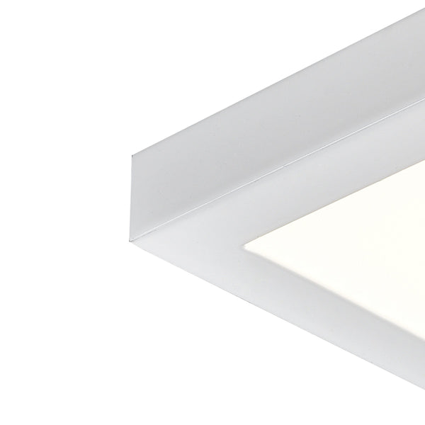 Thomas Lighting Titan Low Profile Flush Mount LED Ceiling Light Oil Rubbed Finish for Hallways White 6 inches Square CL791334