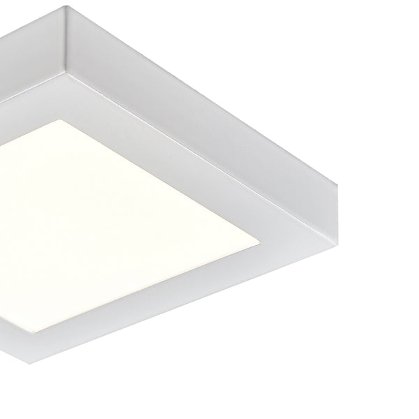 Thomas Lighting Titan Low Profile Flush Mount LED Ceiling Light Oil Rubbed Finish for Hallways White 6 inches Square CL791334