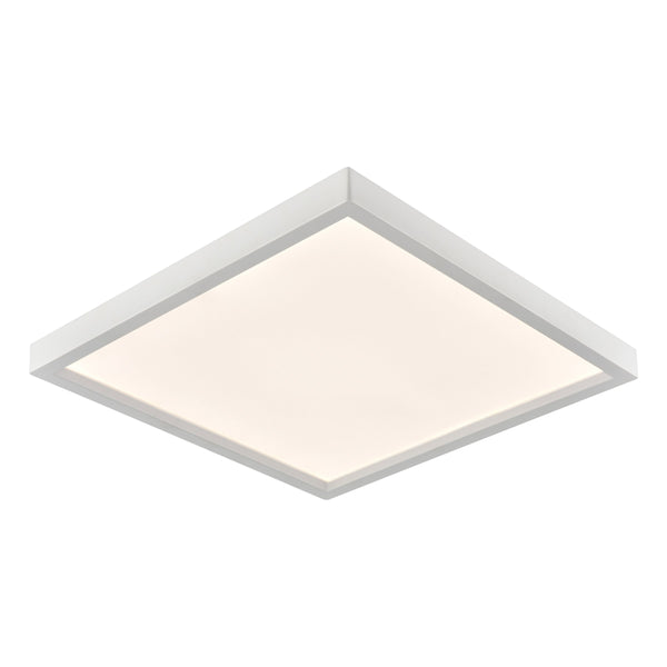 Thomas Lighting Titan Low Profile Flush Mount LED Ceiling Light Oil Rubbed Finish for Hallways White 8 inches Square CL791434