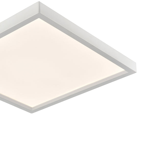 Thomas Lighting Titan Low Profile Flush Mount LED Ceiling Light Oil Rubbed Finish for Hallways White 8 inches Square CL791434