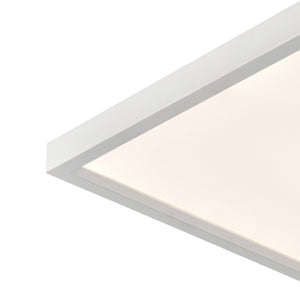 Thomas Lighting Titan Low Profile Flush Mount LED Ceiling Light Oil Rubbed Finish for Hallways White 13 inches Square CL791634