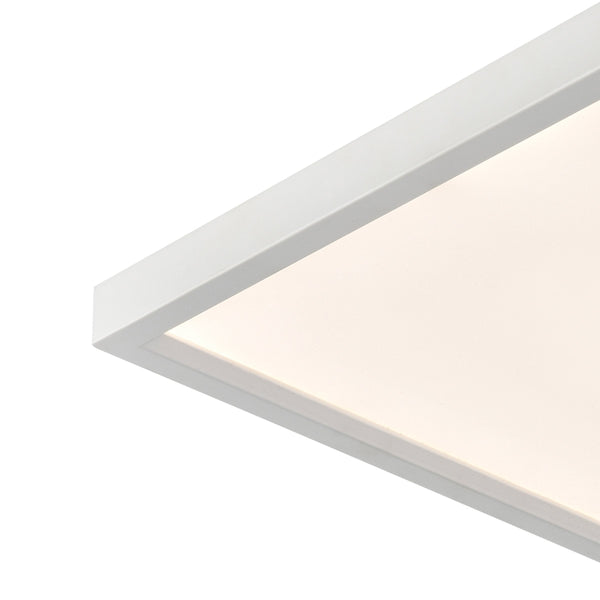 Thomas Lighting Titan Low Profile Flush Mount LED Ceiling Light Oil Rubbed Finish for Hallways White 13 inches Square CL791634