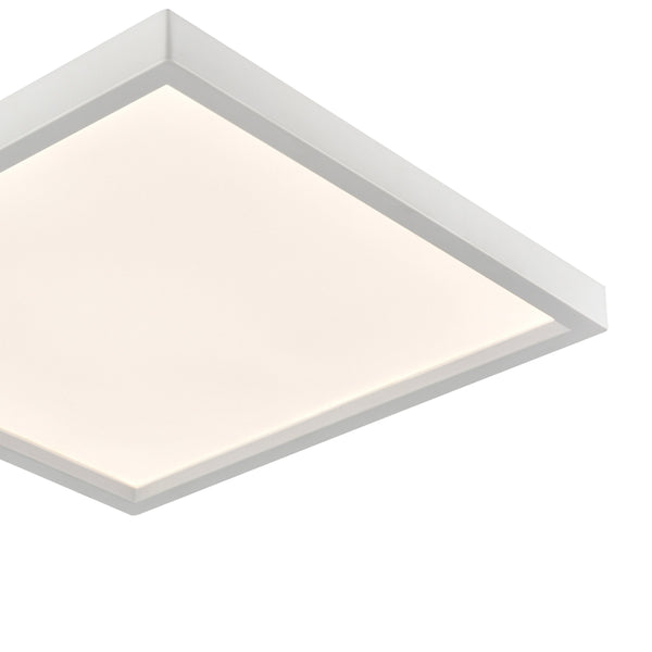 Thomas Lighting Titan Low Profile Flush Mount LED Ceiling Light Oil Rubbed Finish for Hallways White 13 inches Square CL791634